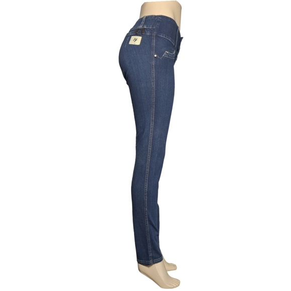 *NEW* Authentic Colombian High Rise  Push Up , Wash Dark Blue  Jeans Size 14 - Picture 9 of 15